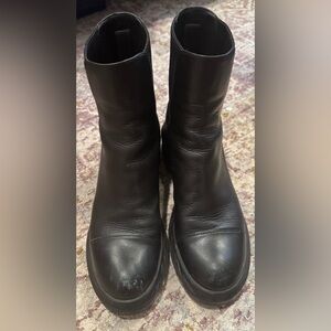 Stuart Weitzman Black Leather Boots